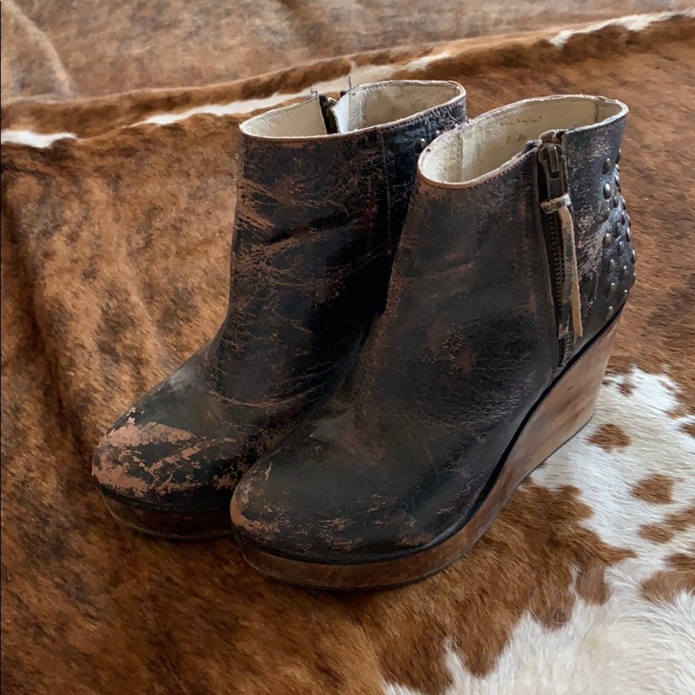 Bed Stu wedge bootie